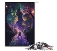 Puzzle da 1000 pezzi giochi educativi cielo notturno barca sul fiume puzzle per adulti puzzle in legno per divertimento in famiglia e serata di giochi 1000 pezzi (38x26 cm)