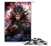 Puzzle da 1000 pezzi giochi educativi la via psichedelica colorata dei samurai puzzle in legno per adulti per divertimento in famiglia e serate di gioco 75x50 cm