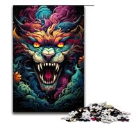Puzzle da 1000 pezzi giochi educativi puzzle di animali dipinti misteriosi per adulti puzzle in legno per divertimento in famiglia e serate di gioco 75x50 cm