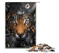 Puzzle da 1000 pezzi giochi educativi The Tigers Garden puzzle in legno per adulti per divertimento in famiglia e serate di gioco 75x50 cm