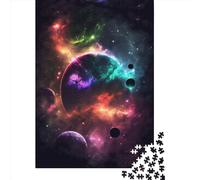 Puzzle da 1000 pezzi, gioco di puzzle "Collisione dei pianeti", puzzle di carta, gioco educativo, sfida, giocattolo, come regalo di Natale, 38x26 cm/1000 pezzi