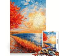 Puzzle da 1000 pezzi "Giornata di sole d'agosto" per adulti e ragazzi, ideale per migliorare la memoria, rilassare la mente e creare un design accattivante, perfetto come regalo di Natale 38x26cm