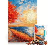 Puzzle da 1000 pezzi "Giornata di sole d'agosto" per adulti e ragazzi, ideale per migliorare la memoria, rilassare la mente e creare un design accattivante, perfetto come regalo di Natale 38x26cm