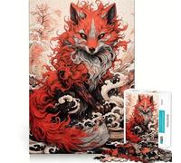 Puzzle da 1000 pezzi "Giovane volpe rossa" per ragazzi,gioco di memoria e concentrazione,livello professionale,attività rilassante di gruppo al chiuso (38x26cm)