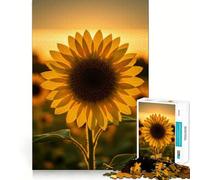 Puzzle da 1000 pezzi Girasole al tramonto per adolescenti, gioco cognitivo, divertimento lento, bordo premium, Babbo Natale, scegli 50x75cm