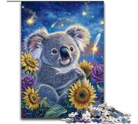 Puzzle da 1000 pezzi Girasole e Koala Un puzzle da 1000 pezzi stimolante per adolescenti, perfetto come decorazione per la casa o come regalo (dimensioni 26x38cm)