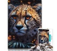 Puzzle da 1000 pezzi "Giungla Leopardo" per adulti e adolescenti, modelli da assemblare, attività divertenti da fare a casa, regalo di compleanno, regali da viaggio, 50x75cm