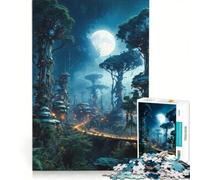 Puzzle da 1000 pezzi Giungla Luna Gioco per famiglie Attività divertenti da fare a casa compleanno e Natale 50x75cm