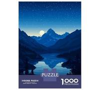 Puzzle Da 1000 Pezzi Glacier National Park Night Puzzle Per Adulti Gioco Rompicapo Migliora La Memoria Regali Unici Per Compleanno E Natale 52x38cm/1000pcs