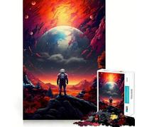 Puzzle da 1000 pezzi "Gli astronauti vogliono tornare a casa" Decorazione pulita e adatta Gioco per la mente Regalo Gioco per momenti di tranquillità Regalo di compleanno Arte (38x52cm)