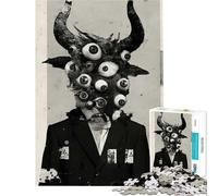 Puzzle da 1000 pezzi "Gli occhi della bestia" - Gioco educativo e coinvolgente per coltivare la pazienza l'arte l'analisi e la logica (dimensioni 38x26cm)