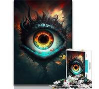 Puzzle da 1000 pezzi "Gli occhi dell'abisso" per adolescenti decorazione da parete regali unici per compleanno e Natale adatti per bambini di età compresa tra 14 e 18 anni (26x38cm)