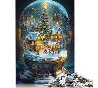 Puzzle da 1000 pezzi "Globo di neve", puzzle di difficoltà elevata, gioco educativo, giocattolo, decorazione per la famiglia (75x50 cm)