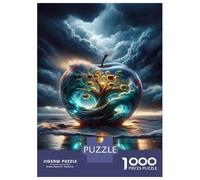 Puzzle Da 1000 Pezzi Glowing Apple Tree Ocean Wave Puzzle Per Adulti Gioco Per Famiglie Migliora La Memoria Ideale Come Regalo Per Tutta La Famiglia 38x26cm/1000pcs