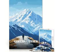 Puzzle da 1000 pezzi Goechala Trek India Paesaggio montano Taglio preciso Divertimento per la mente Divertimento per rilassarsi Decorazione natalizia da parete (50x75cm)