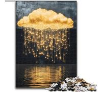 Puzzle da 1000 pezzi "Golden Clouds" per adulti e adolescenti, stimola l'intelligenza cerebrale, giocattoli avvincenti, regali di compleanno per età 14+, 26x38cm