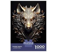 Puzzle Da 1000 Pezzi Golden Fox Surreal 3D Puzzle Per Adulti Gioco Rompicapo Migliora La Memoria Regali Unici Per Compleanno E Natale 70x50cm/1000pcs