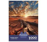 Puzzle Da 1000 Pezzi Golden Hour at Desert Puzzle Per Adulti Gioco Rompicapo Decorazione Perfetta Regali Unici Per Compleanno E Natale 52x38cm/1000pcs