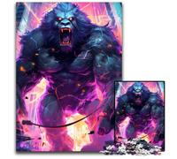 Puzzle da 1000 pezzi Gorilla Ultimate Power, in cartone, gioco interattivo per famiglie, feste, gioco di attività per famiglie, 26X38CM/10,23x14,96 pollici.