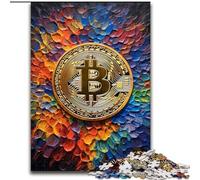 Puzzle da 1000 pezzi Graffiti Bitcoin per adolescenti, modello da assemblare, ideale come regalo per tutta la famiglia, adatto per bambini dai 14 anni in su (50x75cm)