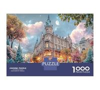 Puzzle da 1000 pezzi Grande Cattedrale Europea per adulti, giardini vibranti difficili, regalo per ragazzi e ragazze dai 14 anni in su, 38x26cm