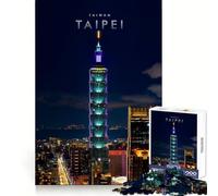 Puzzle da 1000 pezzi "Grattacielo di Taipei" per adulti, stimolante per la mente, ideale per il relax e con bordi uniformi, un regalo perfetto (50x75cm)