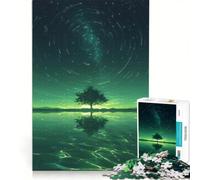 Puzzle da 1000 pezzi Green Sky's Silent Mirror, gioco educativo, antistress, compleanno e Natale 50x75cm