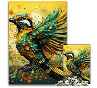 Puzzle da 1000 pezzi "Green Sparrow" per adulti, ideale per gli innamorati, perfetto regalo di Natale, Capodanno e San Valentino, 26X38CM/10,23x14,96 pollici.