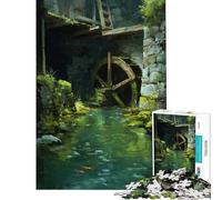 Puzzle da 1000 pezzi "Grotta del Vecchio Mulino" per compleanno Natale Decorazione perfetta giocattolo fai da te Adatto a partire dai 14 anni (50x75cm)