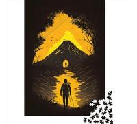 Puzzle da 1000 pezzi "Guarda l'orizzonte" per adulti, regalo di Halloween, puzzle in legno per adulti, per divertimento in famiglia e serata di giochi, 1000 pezzi (75x50 cm)