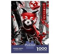 Puzzle Da 1000 Pezzi - Guardian of The Emerald Forest - Red Panda Puzzle Per Adolescenti Gioco Rompicapo Antistress Offerta Regalo Per Tutta La Famiglia 52x38cm/1000pcs