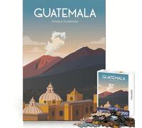 Puzzle da 1000 pezzi Guatemala Antigua Vulcano Taglio preciso Divertimento per la mente Divertimento per rallentare il tempo Decorazione natalizia da parete (38x26cm)