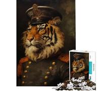 Puzzle da 1000 pezzi "Guerra della Tigre" attività divertenti da fare a casa gara di velocità manuale gioco educativo per ragazzi dai 14 anni in su (38x52cm)