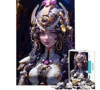 Puzzle da 1000 pezzi Guerriera Regina dei Gioielli - Gioco rompicapo per adulti - Decorazione da parete compleanno e Natale (Dimensioni 38x26cm)