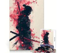 Puzzle da 1000 pezzi "Guerrieri Samurai tra i ciliegi in fiore" per adulti e ragazzi Ideale per stimolare la memoria favorire la calma e favorire la fuga dalla realtà Taglio liscio Regalo perfetto