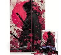 Puzzle da 1000 pezzi Guerrieri Samurai tra i ciliegi in fiore per adulti, ideale per rafforzare la memoria, creare un'atmosfera piacevole e rilassante, con bordi netti (38x26cm)