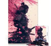 Puzzle da 1000 pezzi "Guerrieri Samurai tra i ciliegi in fiore" per adulti Un gioco divertente e stimolante da fare insieme Ritagli precisi per un'opera d'arte da esporre (38x26cm)