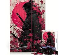 Puzzle da 1000 pezzi "Guerrieri Samurai tra i ciliegi in fiore" per ragazzi, ideale per migliorare la memoria, rilassarsi e divertirsi, con bordi precisi Regalo creativo (50x75cm)