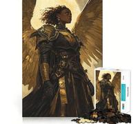 Puzzle da 1000 pezzi "Guerriero Angelico" per adulti,gioco divertente e di memoria,montaggio sicuro e stabile,attività per tutta la famiglia (38x26cm)