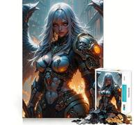 Puzzle da 1000 pezzi "Guerriero Angelo" per adulti,gioco stimolante per la mente,superficie liscia e priva di sbavature,hobby affascinante per i momenti di svago (50x75cm)