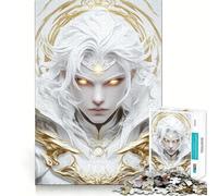 Puzzle da 1000 pezzi "Guerriero dai capelli bianchi" Gioco di concentrazione Artigianato di taglio esperto Hobby affascinante per i momenti di svago (38x52cm)
