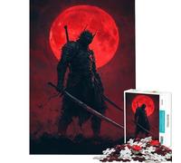 Puzzle da 1000 pezzi "Guerriero della Luna Rossa" - Difficile e stimolante - Gioco educativo di analisi e logica - Adatto a partire dai 14 anni (38x26cm)