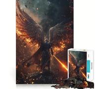 Puzzle da 1000 pezzi "Guerriero dell'Eden" per ragazzi,gioco di concentrazione mentale,bordi lisci e tagliati con precisione,ideale come regalo di Natale (38x52cm)