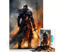Puzzle da 1000 pezzi "Guerriero dell'Oscurità" per ragazzi,stimolante per la mente,ad incastro perfetto,senza spazi vuoti,ideale per attività di gruppo rilassanti in casa (38x26cm)