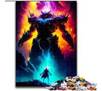 Puzzle da 1000 pezzi Guerriero e Cyborg per adulti Gioco interattivo per famiglie, Decorazione fai da te per la casa, Rompicapo regalo Dimensioni 38x26cm