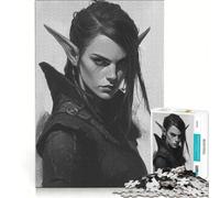Puzzle da 1000 pezzi: Guerriero Elfo Oscuro, gioco rilassante, interazione genitore-figlio, regalo per amici e familiari 38x52cm