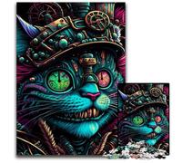 Puzzle da 1000 pezzi "Guerriero Gatto Psichedelico", puzzle difficile per adulti e adolescenti, serata di giochi in famiglia, idea regalo stimolante per il cervello, 50x75CM/19,68x29,52 pollici.