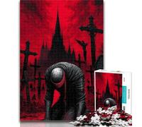 Puzzle da 1000 pezzi Guerriero misterioso Puzzle da 1000 pezzi per adolescenti, giocattoli educativi per l'apprendimento Decorazioni per la casa e regali unici 50x75cm