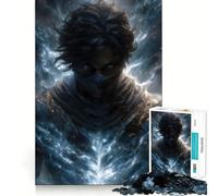 Puzzle da 1000 pezzi "Guerriero Mistico con Aura di Energia" per Adulti Gioco di logica e rilassamento Bordi affilati Regalo di alta qualità (38x26cm)