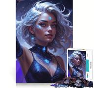 Puzzle da 1000 pezzi "Guerriero Mistico delle Stelle" per adulti, gioco di logica stimolante, divertimento rilassante, bordi nitidi, regalo memorabile (38x52cm)